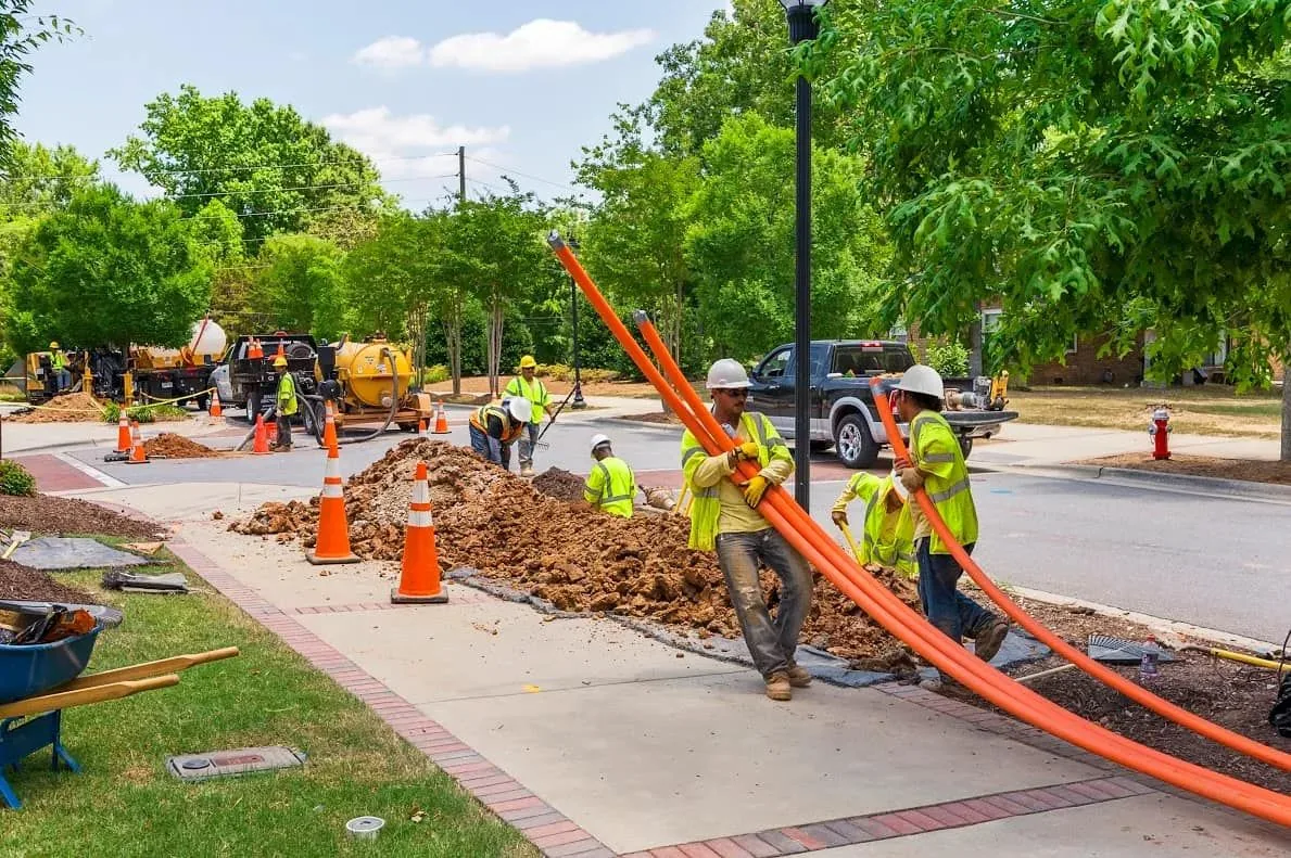 Tapia Construction fiber optic field crew